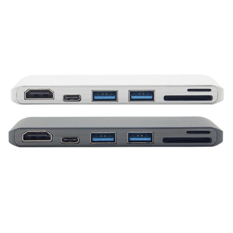 USB C 3,0 концентратор type-C до 4 к * 2 к HDMI зарядный кардридер адаптер для MacBook Pro