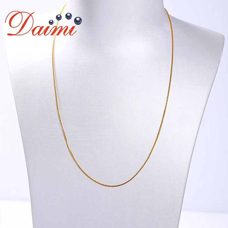 DAIMI 18K Кнопка Love Design белая/желтая/Розовая золотая цепочка 1 13 г ожерелье из чистого