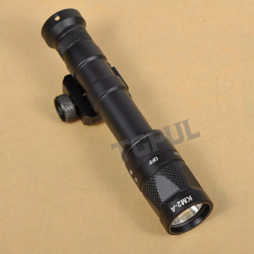 Lanterna com Montagem em Trilho Luz de Visão Tgpul Scout Noturna Constante - Momentânea Luz Branca Rifle Tocha Picatinny M600v ir 14 Cheap Luzes de armas