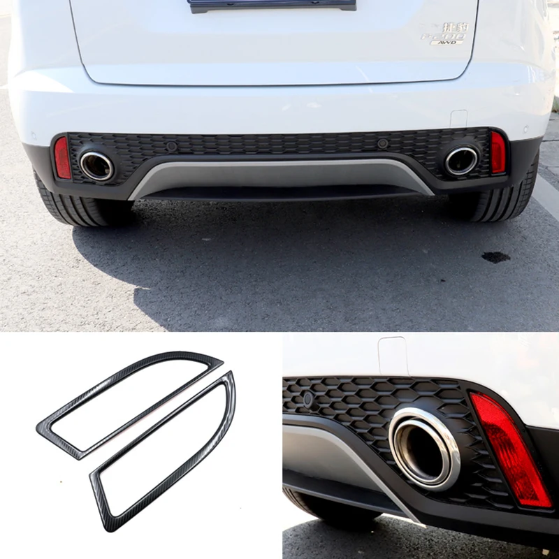 Аксессуары для стайлинга автомобиля из нержавеющей стали задняя противотуманная фара Накладка для Jaguar E-PACE