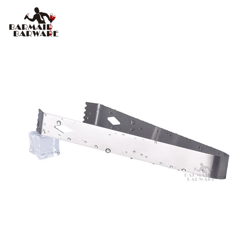 

304 Stainless Steel Barbecue BBQ Clip Bread Food Ice Clamp Ice Tongs Bar Kitchen Accessories