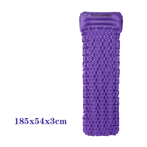 Naturehike надувной матрас наружный влагостойкий матрас надувной матрас ТПУ походный коврик спальный коврик с подушкой NH17T024-T - Цвет: Purple