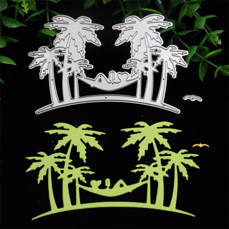 

Coconut Palm Metal Cutting Dies Stencils for DIY Scrapbooking Stamp/photo album Decorative Embossing DIY Paper Cards