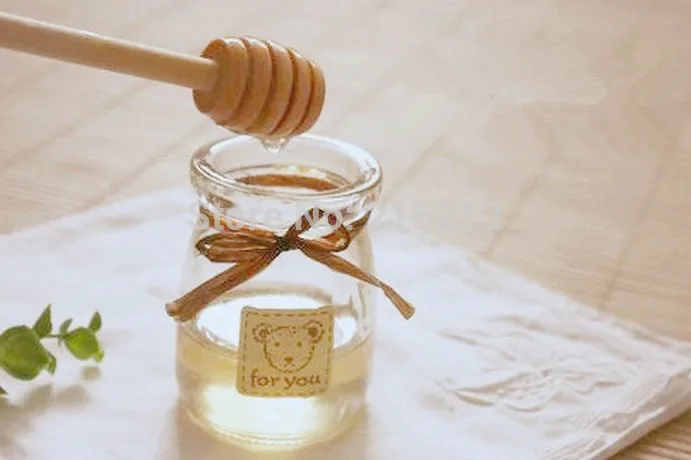 

10 x2.5cm New Arrive MINI Wooden Honey Dippers Wedding Favors