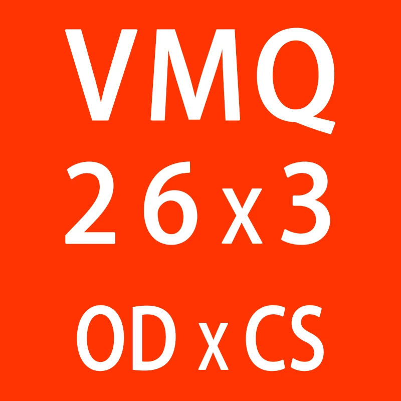 5 шт./лот красные силиконовые кольцо из силикона/VMQ-хомут с круглым воротником для мальчиков и девочек 3 мм Толщина OD21/22/23/24/25/26/27/28/29/30*3 мм резиновое уплотнительное кольцо уплотнения прокладки кольцо - Цвет: OD26mm