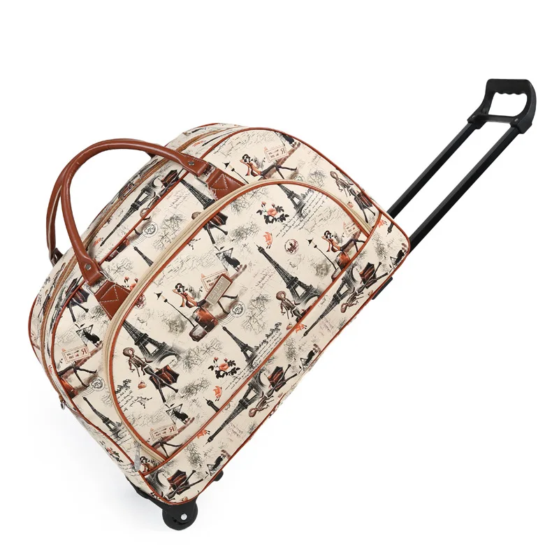 

Travel Travel Trolley Bag PU Abrasion Rod Check-in Bag Mobile Trolley Box Clean Baggage Trolley Bag