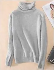 Винтажный натуральный норковый кашемировый свитер, женская мода, водолазка, пуловеры, заводская настройка, любой цвет, размер KSR191