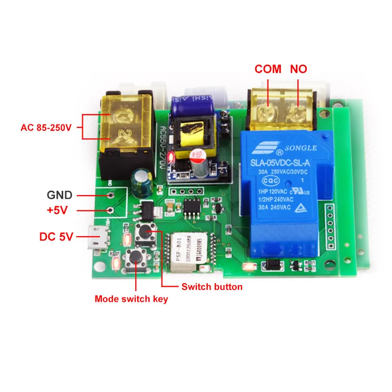 Wi-Fi пульт дистанционного управления модули автоматизации релейный модуль 220 В 30A Высокая мощность 4000 Вт телефон ewelink приложение дистанционное управление таймер переключатель