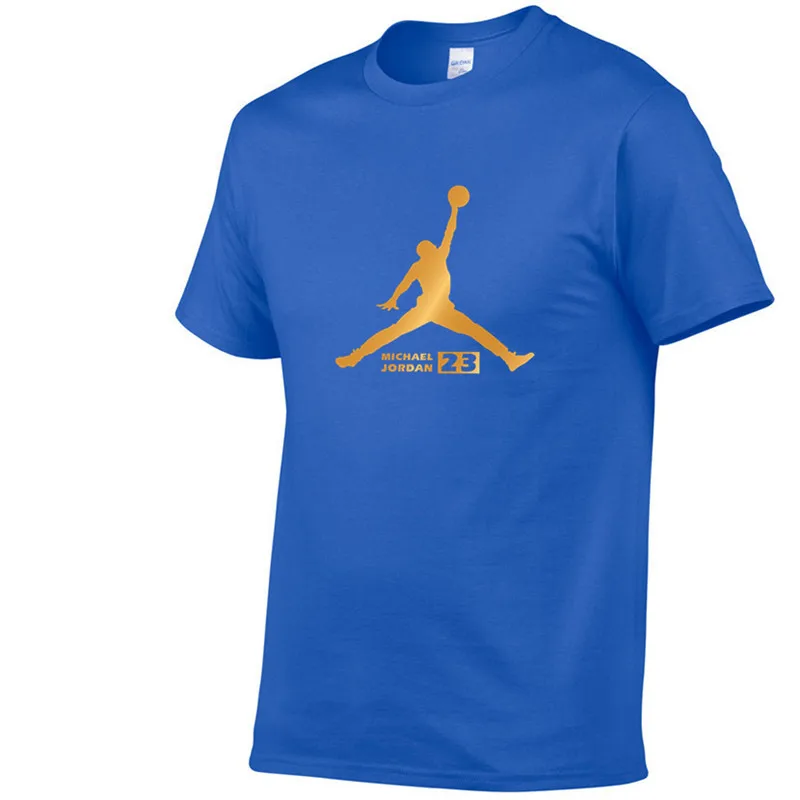Newest Summer Men T-Shirt Fashion Jordan 23 Brand Logo Print Cotton T Shirt Men Trend Casual Short Sleeve Tshirt Tops Tee