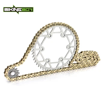 

BIKINGBOY Front 14T Rear 48T 19T 50T 51T 52T Sprocket 520 120 Links X-ring Chain Set for HUSQVARNA TE 300 FC 350 FE 350 14 15 16