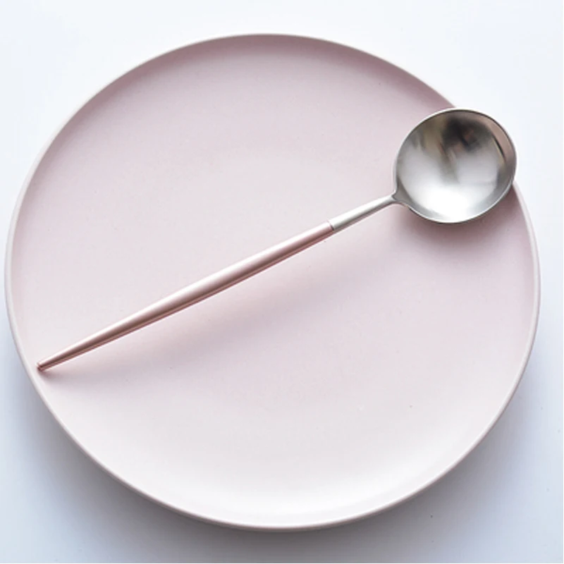 Pink & Silver Korean Chopsticks w/ Spoon