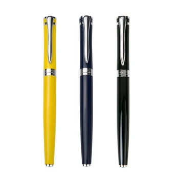 

Hero Financial Fountain Pen Extra Fine Nib 0.38mm Silver Clip Black Blue Yellow Metal Ink Pens for Writing Office Supplies