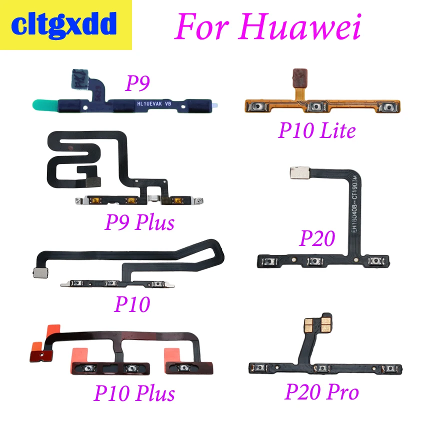 

cltgxdd For Huawei P9 P9plus P10 P10plus P10Lite P20 P20Pro Power On Off Volume Up Down Button Key Flex Cable Replacement Parts
