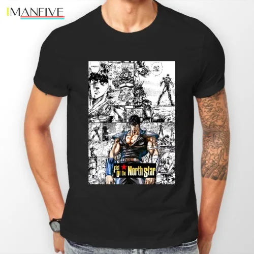 

T-Shirt Men 2019 New Fist Of The North Star Manga Hokuto No Ken Anime Tshirt T-Shirt Tutte le Taglie T-Shirt