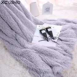 XC Ushio супер мягкие теплые элегантные толстые Покрывало Одеяло диван-кресло кровать диван Одеяло Покрывало Новогодние товары подарок на