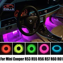 Консоли автомобиля Декоративные Полосы EL Wire/Для Mini Cooper R50 R52 R53 R55 R56 R57 R60 R61/Автомобиль Романтическая Атмосфера Лампа/9 М A набор