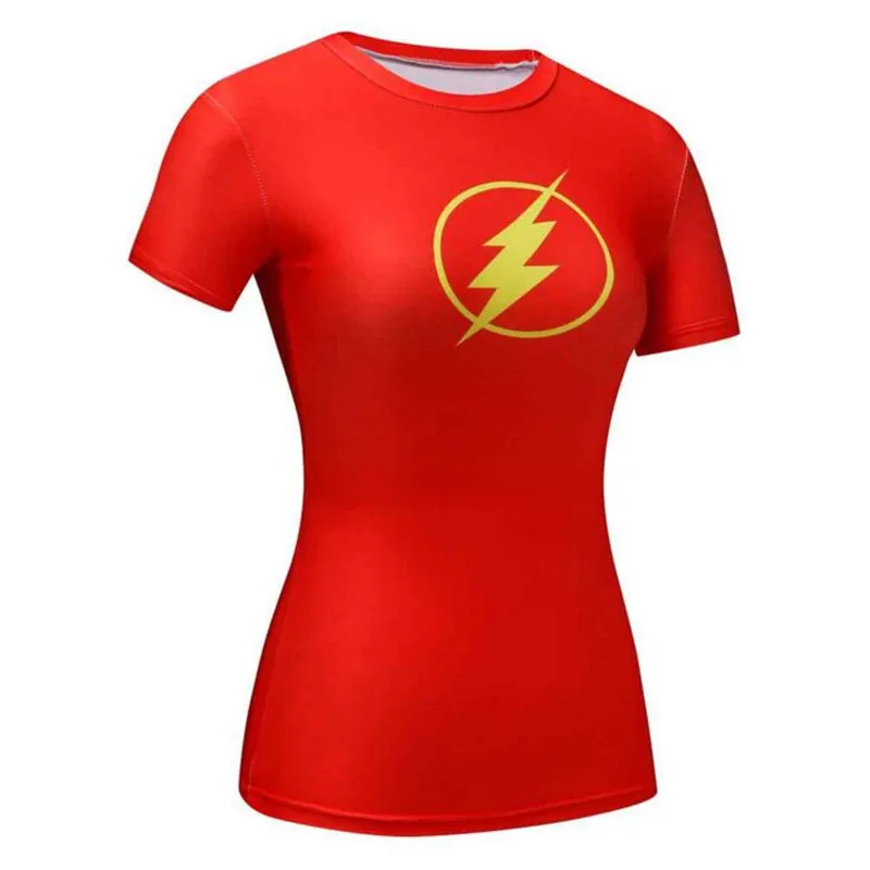 Женский компрессионный Топ для фитнеса, йоги, Супермена, Бэтмена, Человека-паука, компрессионная футболка для спортзала, женские колготки для фитнеса, рубашка для йоги - Цвет: 6