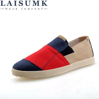 

LAISUMK Summer Men Hemp Shoes Espadrilles Designer Breathable Casual Boat Shoes Men Loafers Ultralight Lazy Shoes Beige Flats