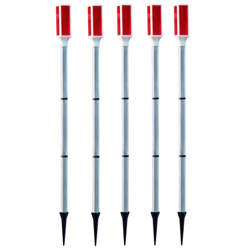 

5PC Solar powered Waterproof Signal light 77CM Traffic Red light Outdoor Buried underground lamp for Street,Pathway,Road