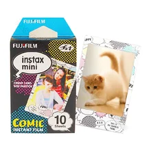 حقيقية 10 ورقة كوميك Instax Fujifilm ورق طباعة الصور ل فوجي لحظة Mnini 9 8 50s 7s 90 25 كاميرات حصة SP-1 SP-2 طابعة SP-3