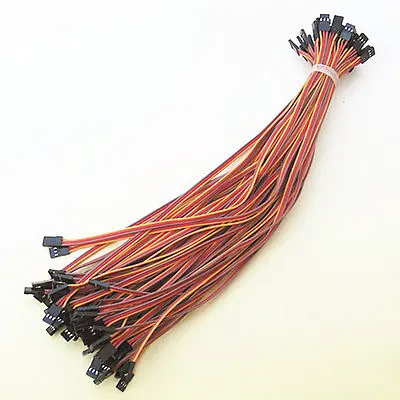 

50 x 3Pin 30cm Male to Male Quadcopter Servo Cable Extension Lead 22awg Wire