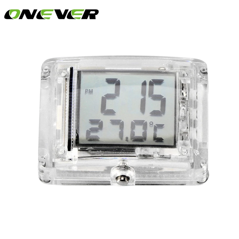 

Motorcycle Clock Watch Waterproof Stick-On car Motorbike Digital Luminous Clock Time Temperature Display