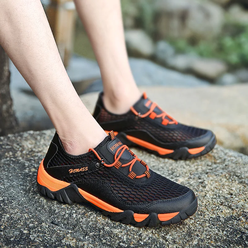 

men quick dry summer breathable outdoor mesh running shoes sport running sneakers
