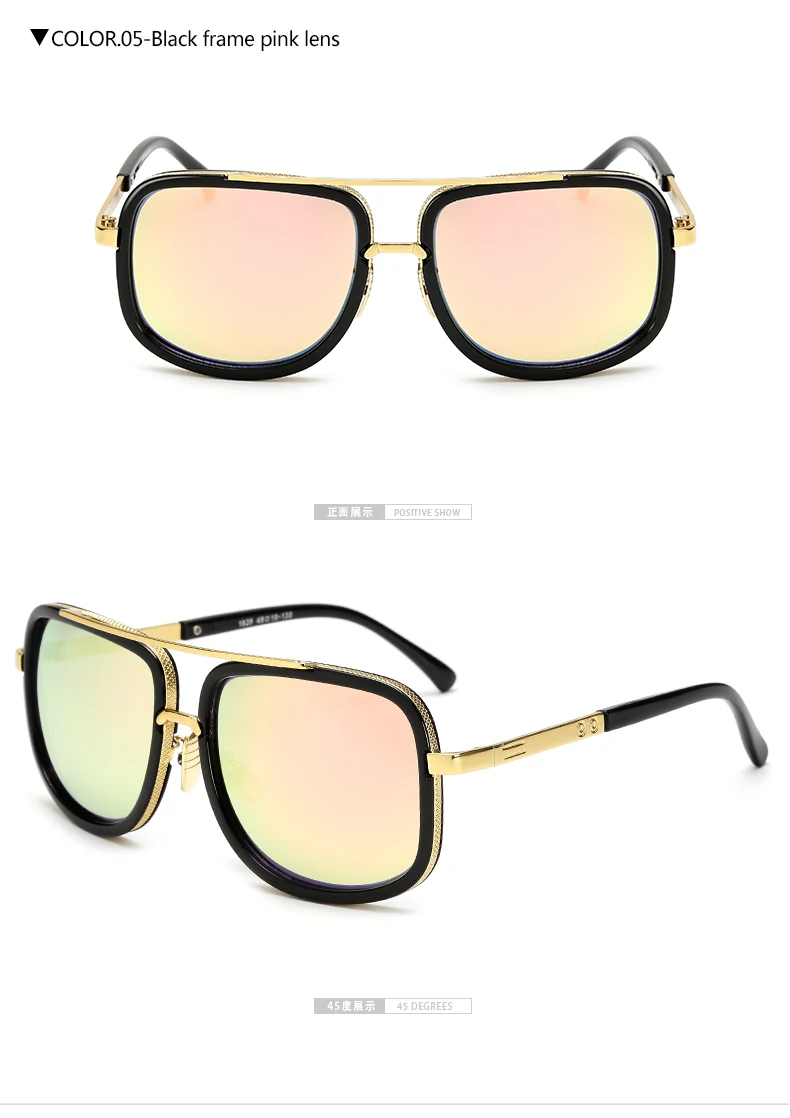 Большие Квадратные Солнцезащитные очки для пилотов мужские винтажные Ретро роскошные солнцезащитные очки Оттенки для женщин мужские lunette