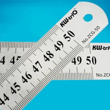 1PC Metal Ruler Sewing 15 20 30 50cm School Stainless Steel Straight Ruler Double Sided Drawing Rulers Office School Supplies stainless metal ruler practical metric and inches measurement double sided thick precision calibration 15 20cm ruler
