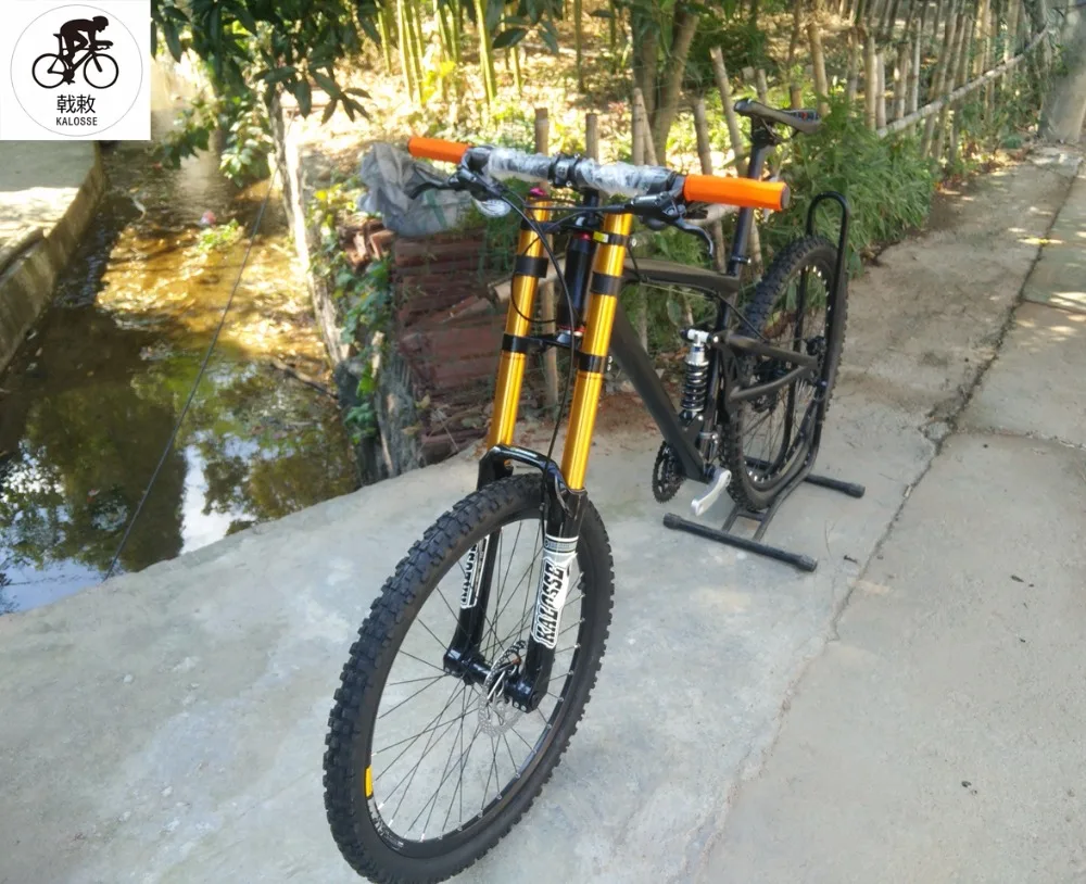 

Kalosse 3X8S 24 speed Downhill DH mountain bike Full suspension frame bicycle Hydraulic brakes M310 26*2.35inch