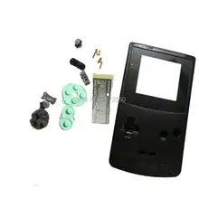 Горячий прозрачный черный цвет сменный корпус полный корпус крышка для GBCGameboy цвет подходит Nintendo docover системы консоли