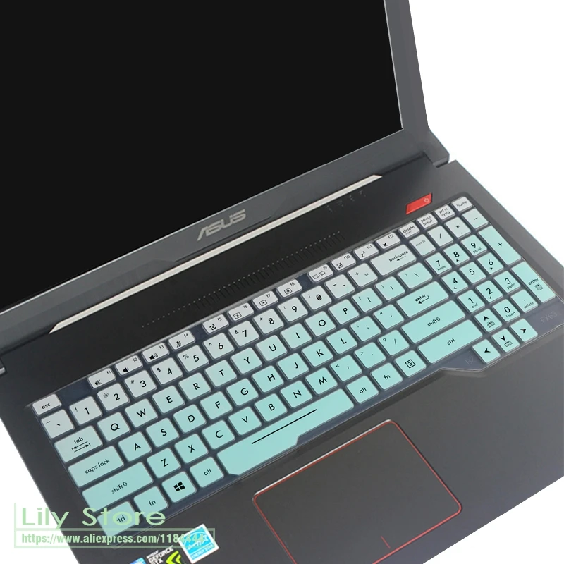 Силиконовая Защитная крышка для клавиатуры ноутбука Asus TUF FX705GM FX705GD FX705 fx705ge FX705G FX 705 GD GM Gaming 17 дюймов 17,3'' - Цвет: fademint