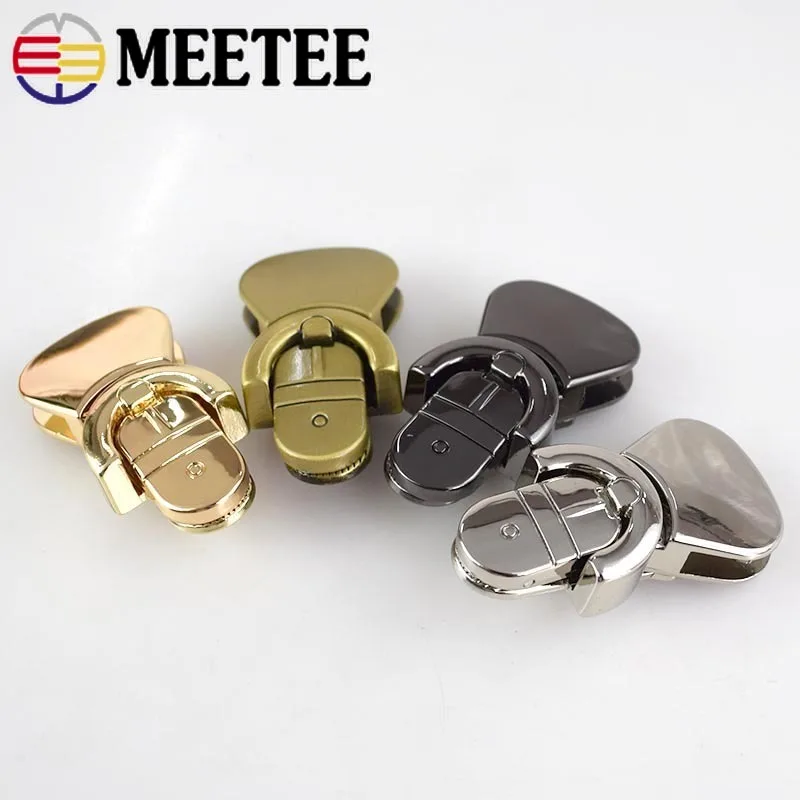 

2Pcs Handbag Mortise Lock Bag Locks Buckle Fashion Twist Turn Lock Snaps For DIY Replacement Bags Purse Clasp Closure