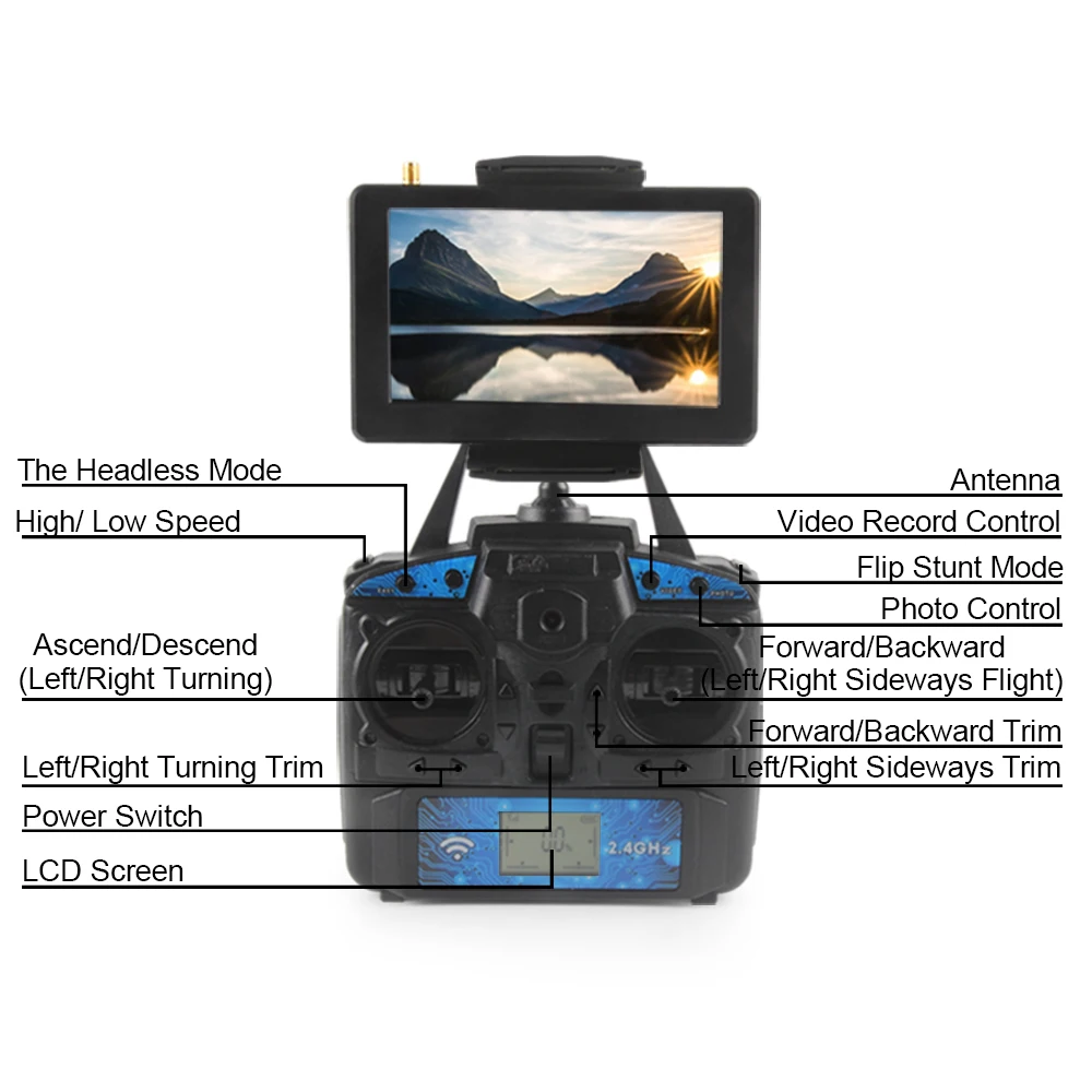 Горячая распродажа высокое качество вертолет LiDiRC L20 2,4G 4CH 6-axis HD Камера Wi-Fi 5,8G в режиме реального времени с видом от первого лица с гироскопом 3D-flip Квадрокоптер с дистанционным управлением Drone