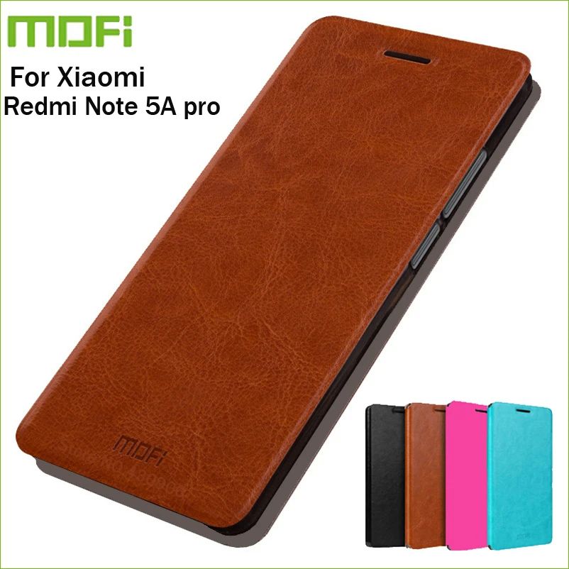 

For Xiaomi Redmi Note 5A prime Case Mofi Hight Quality Flip Case Wallet Leather Stand Case For Xiaomi Redmi Note 5A pro Cover