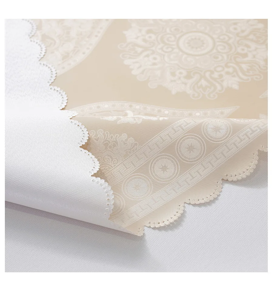 Роскошная водостойкая скатерть из жаккардовой ткани с цветочным принтом, прямоугольная скатерть и 4