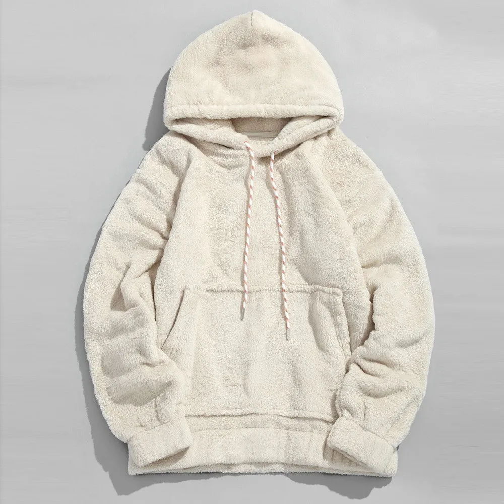 

2019 Autumn Men Sweatershirt Hoodies Tops Outwear Solid Long Sleeve Hooded Pockets Streetwear Sweatshirt Hoodies Sudadera Hombre