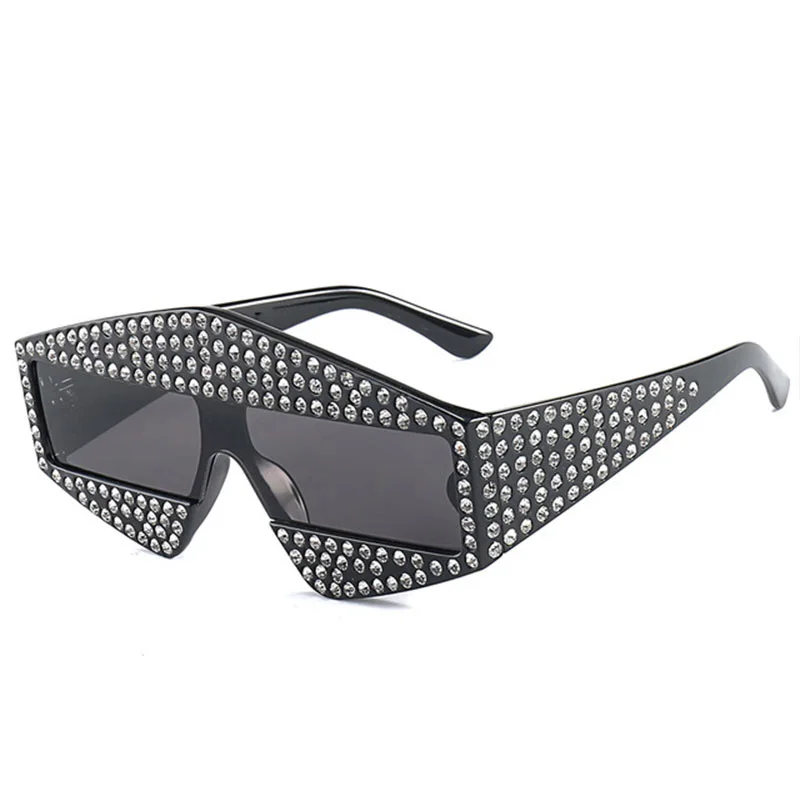 

2018 New Trendy Sunglasses with Diamonds Women Men Ladies Luxury Sun Glasses Male Female Shades Brand Designer Pink Gothic