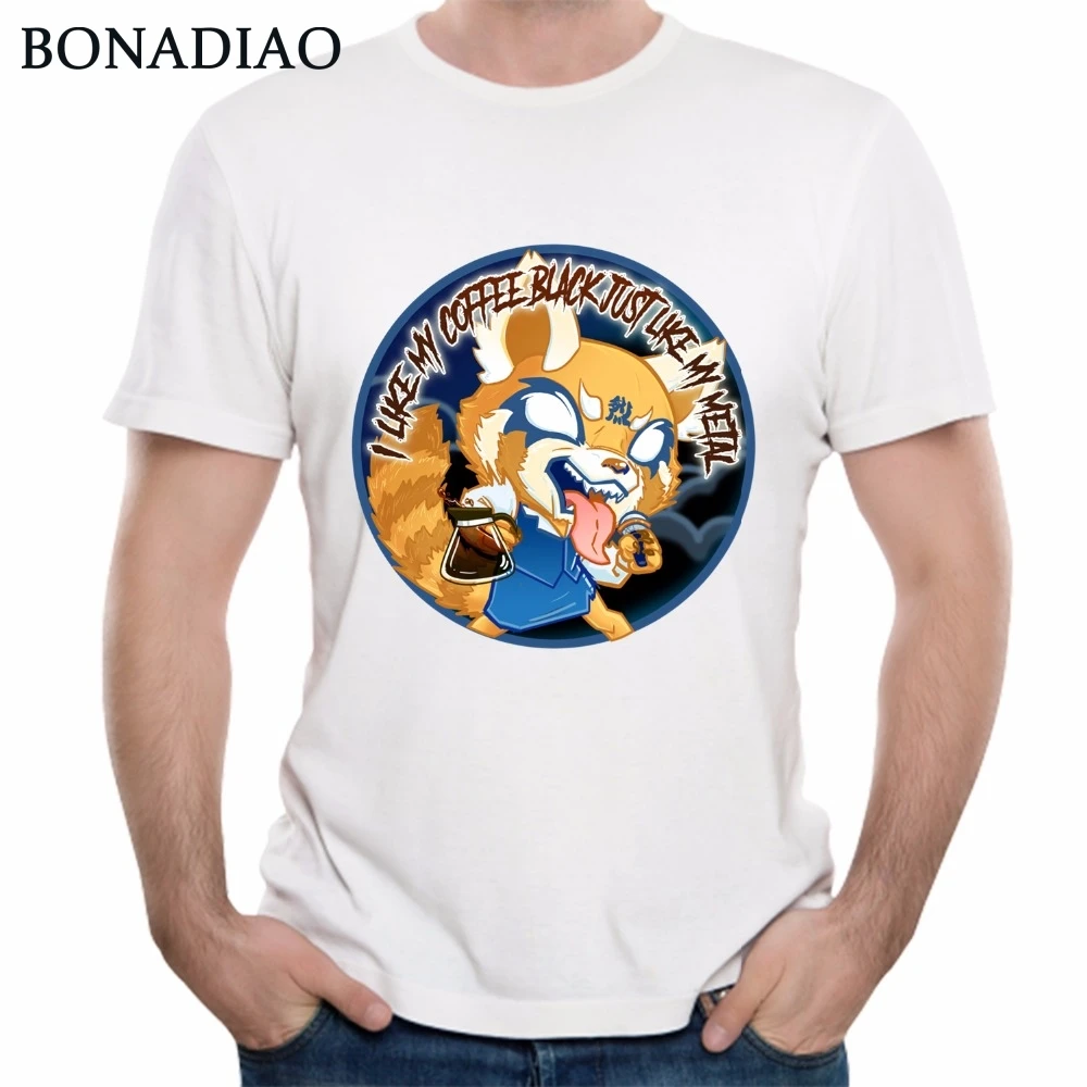 

Funny Cartoon Angry Aggretsuko Anime T Shirt Summer Streetwear Aggressive Retsuko Man Tees Stylish Homme Tee Shirt