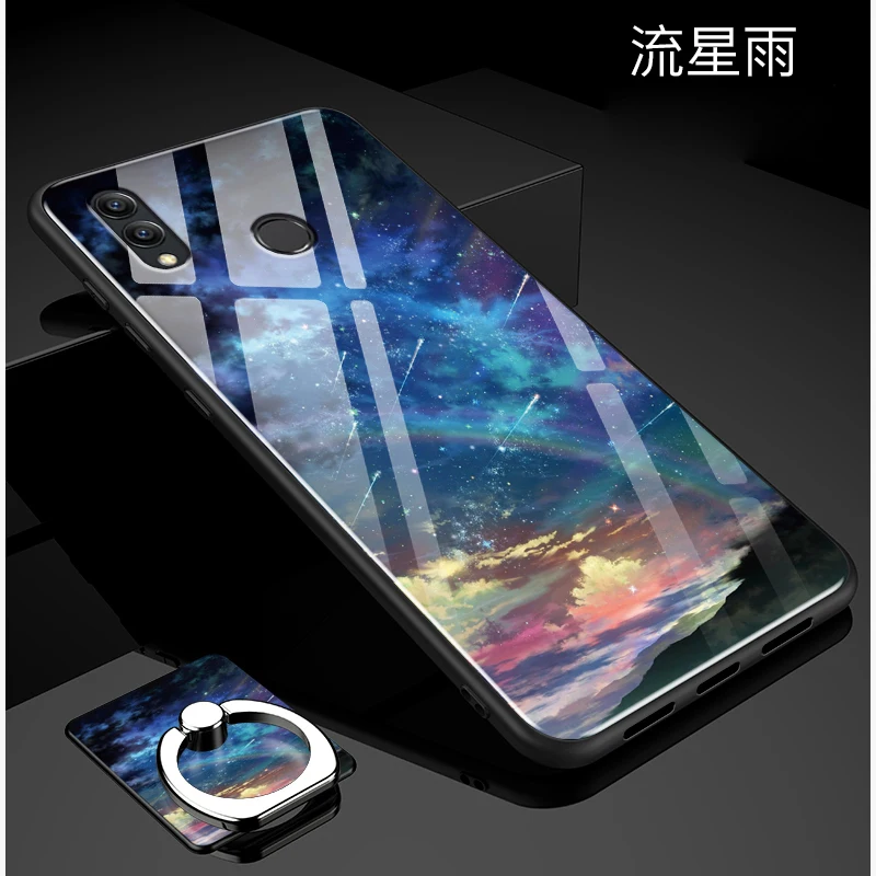 2 шт. чехлы из закаленного стекла для Huawei Honor Note 10 чехол с магнитным кольцом на