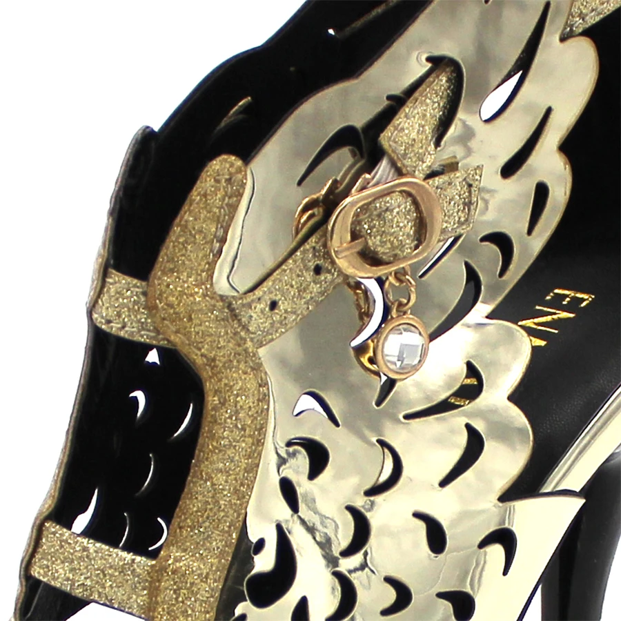 ENMAYLA Summer High Heels Shoes Woman Gladiator Sandals Women Pumps Fashion Open Toe Wings Gold Female|high heels shoes woman|high heel shoesheel