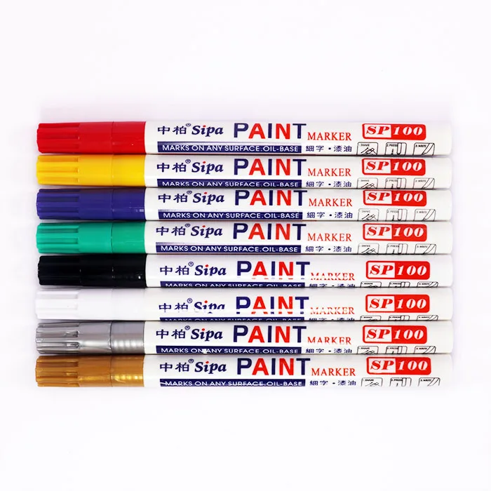 

12 Colors 2.0mm Extra fine point paint marker non-toxic permanent marker DIY art marker car tyre pen school and office supplies