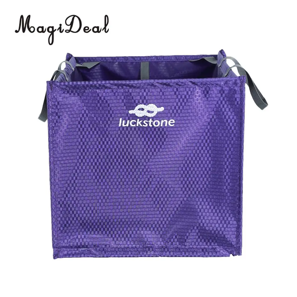 MagiDeal 1Pc Folding Lightweight Nylon Rock Climbing Arborist Throw Line Weight Rope Cord Storagecube Bag Gear Equipment Holder