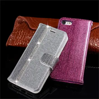 

Flip Phone Etui Coque Cover Case for Samsung Galaxy S7 S7Edge S8 S9 S8Plus S9Plus S8p Plus Edge With IMD Glitter Wallet