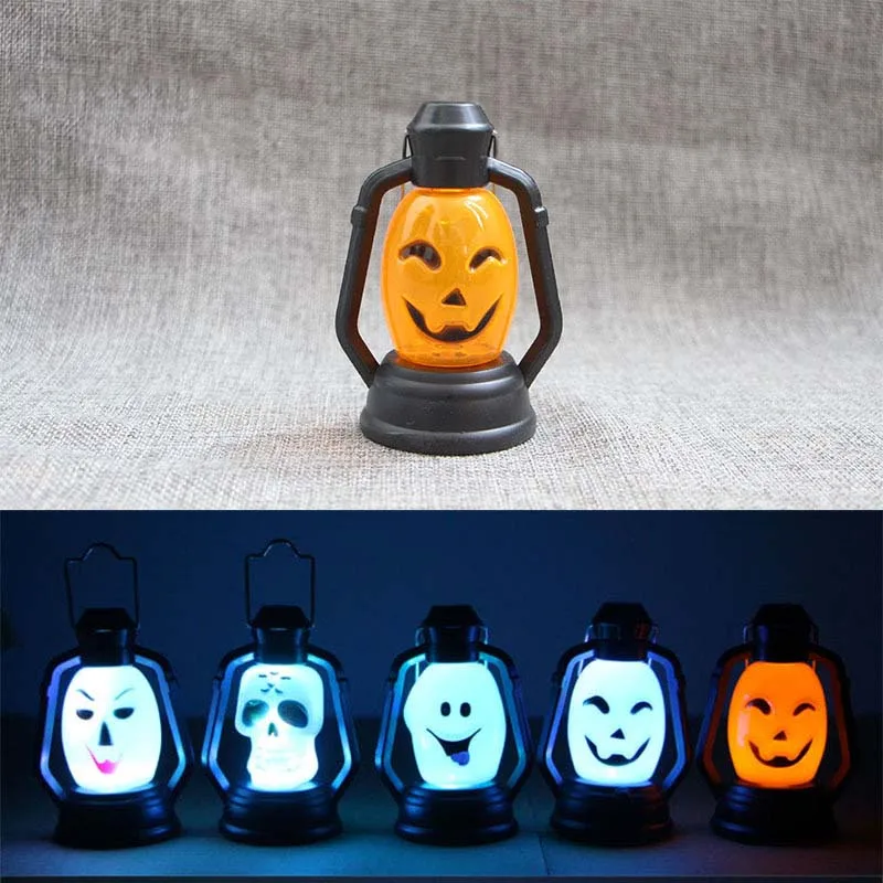 

Halloween Pumpkins/Skull LED String Lights Lanterns Lamp for Party Supplies Halloween Decor Haunted House Decoration