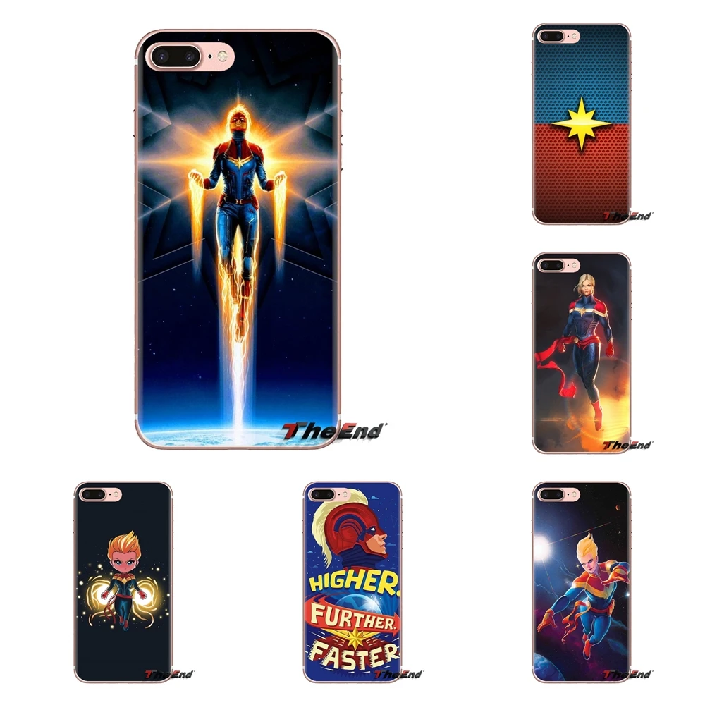 Силиконовый чехол для Xiaomi Mi3 Samsung A10 A30 A40 A50 A60 A70 Galaxy S2 Note 2 Grand Core Prime Captain Marvel Carol Danvers |