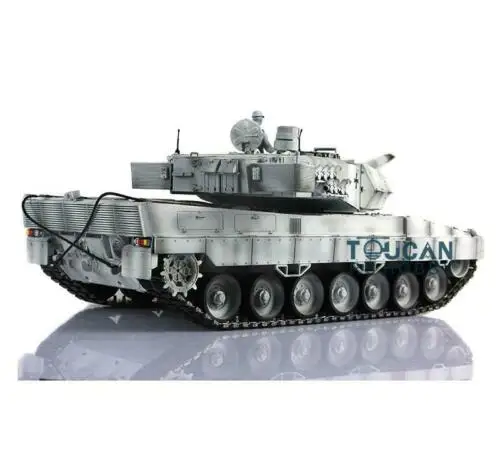 Henglong 1/16 снег 6,0 инфракрасный боевой Модернизированный Леопард 2a6 rc Танк 3889 металлические дорожки W/RubbersTH12786