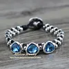Anslow Best Selling Brand Vintage Retro Handmade Charm Couple DIY Crystal Heart Bracelets For Women Mother Day Gift LOW0737LB ► Photo 1/6