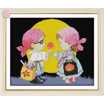 

Sisterly Love Embroidery Cross Sets Painting Chinese Counted Cross Stitch Patterns Kits 11CT Printed On Canvas Home Decor