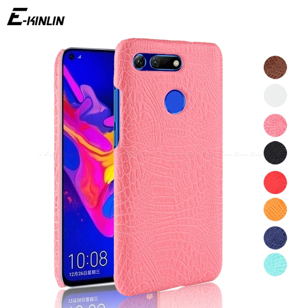 

Crocodile Snake Skin Leather Case Cover For Huawei Honor View 20 10 V20 V10 V9 9 Premium Youth 8 Lite 7X 6X 6A 6 Play 6C 5C Pro